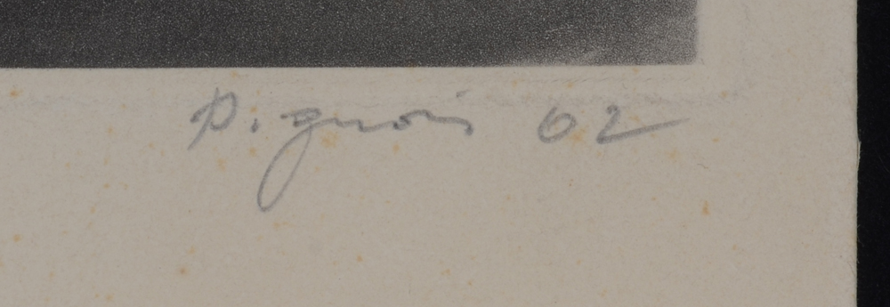 Edouard Pignon 'Scène de corrida' — Signature of the artist and date of creation on the bottom right.