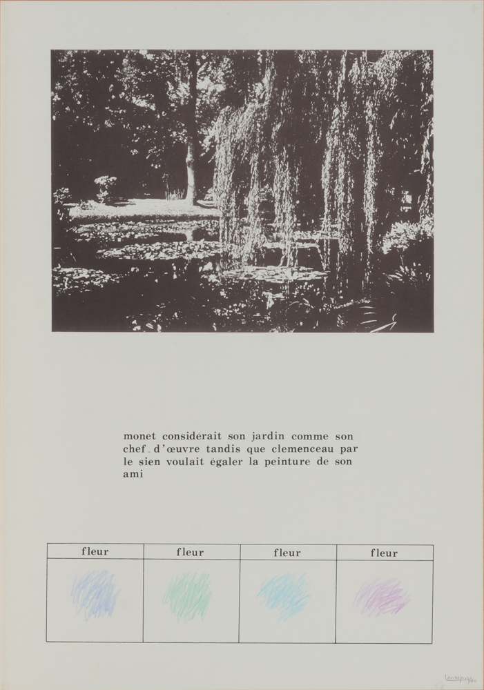 Jacques Lennep Series of four prints  — Third print. Signed and justified 17/40 on the bottom right in pencil.