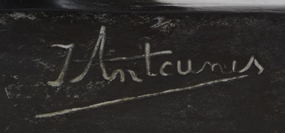 ?Jan Anteunis — Signature of the artist on the front of the base, to the right