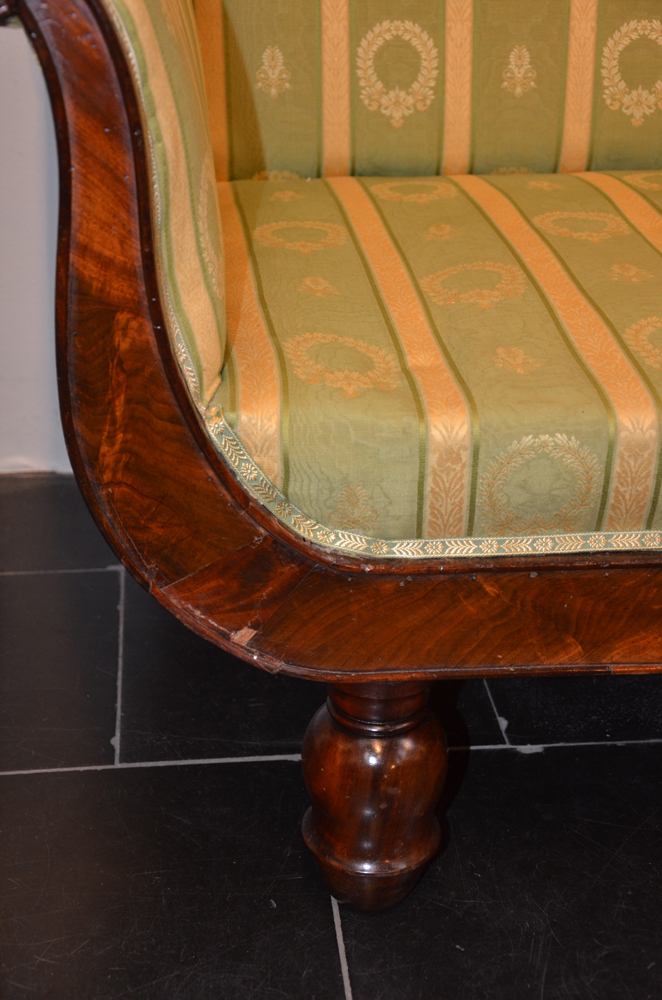 Méridienne — Detail of the left hand side showing some need for restoration