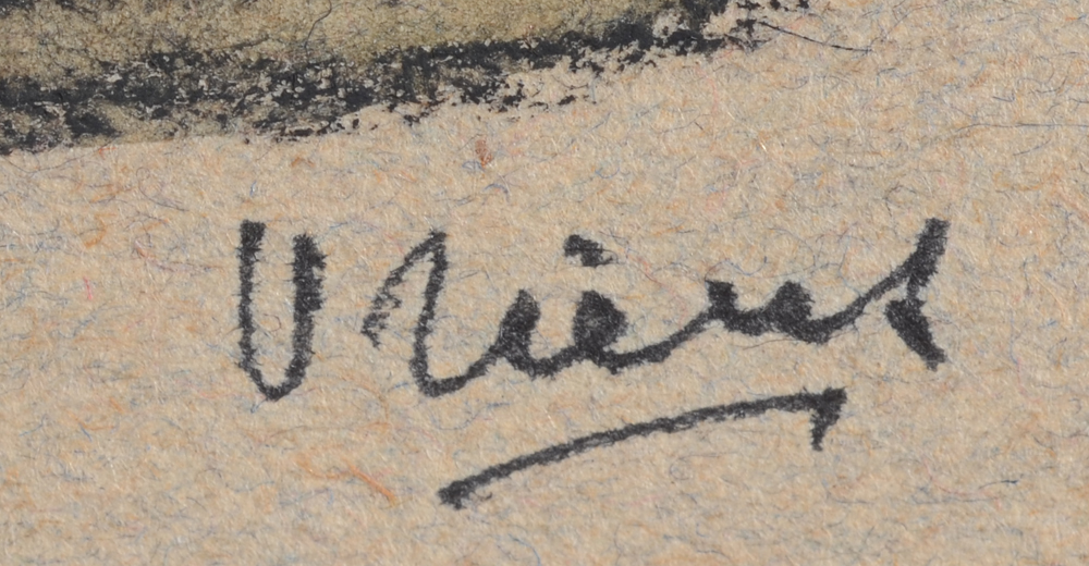 Antoine Vriens — Signature of the artist bottom right