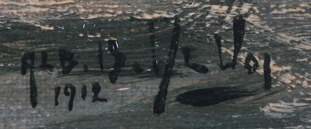 Albert Isidore De Vos  — signature of the artist and date, bottom left