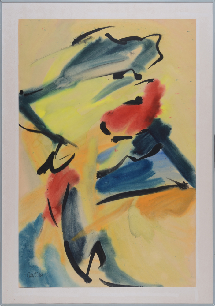 Jan Saverys — the watercolour in a modern frame