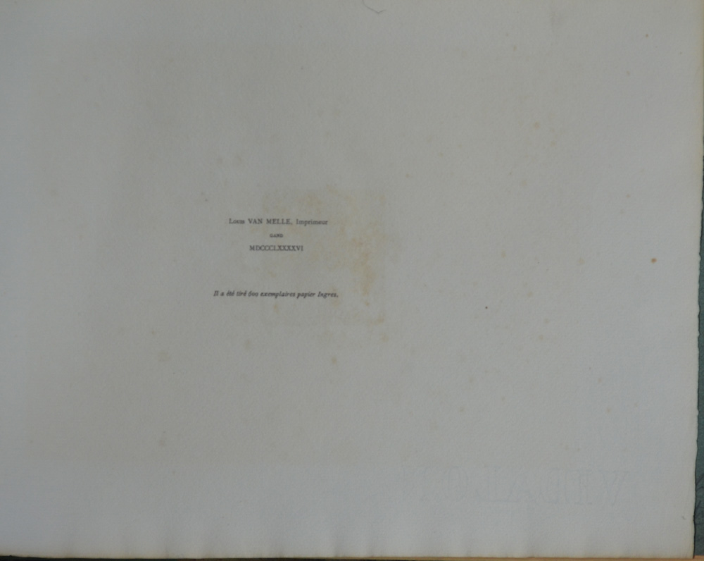Maurice Maeterlinck and Charles Doudelet Douze Chansons 1896 — Colophon page