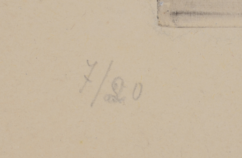 Sonia Lewitska Untitled surrealist etching  — Justification 7/20 written in pencil on the bottom left.