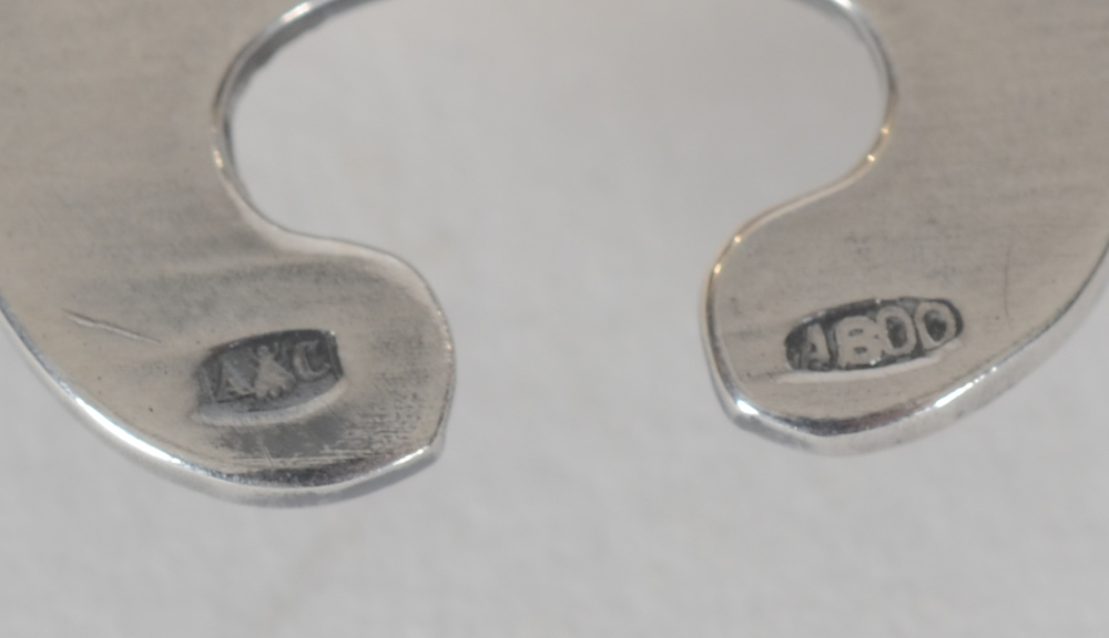Albert Charlent (Brussels) — All silver items markes with makers mark and alloy mark