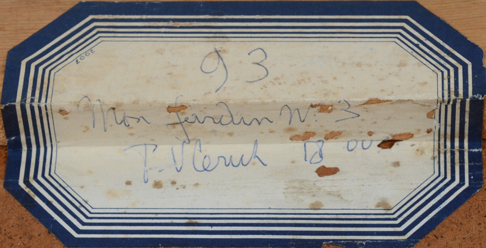 Pierre Vlerick — Peinture abstraite, huile sur isorel, signée et datée 1960<br>