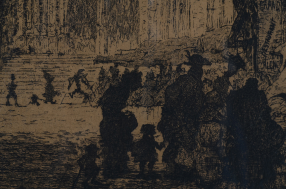 Jules De Bruycker Rouen Cathédrale — Central figures, detail<br>