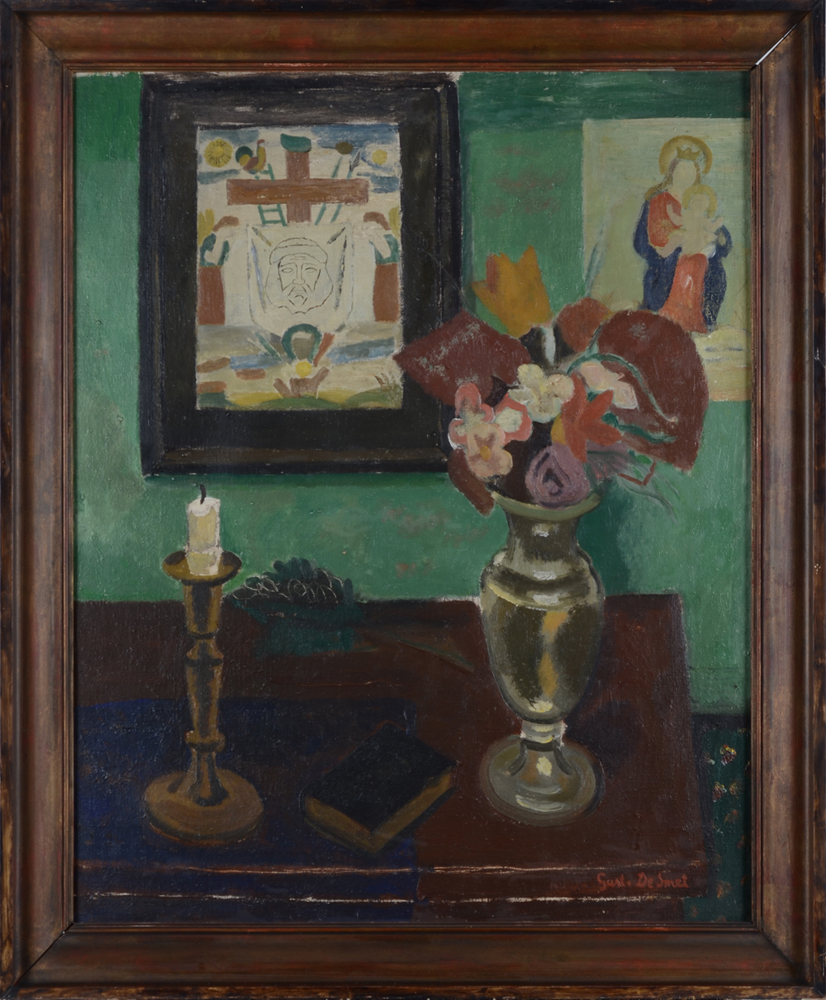 Gust De Smet Interior — Intérieur, huile sur toile, attesté d'environs 1932