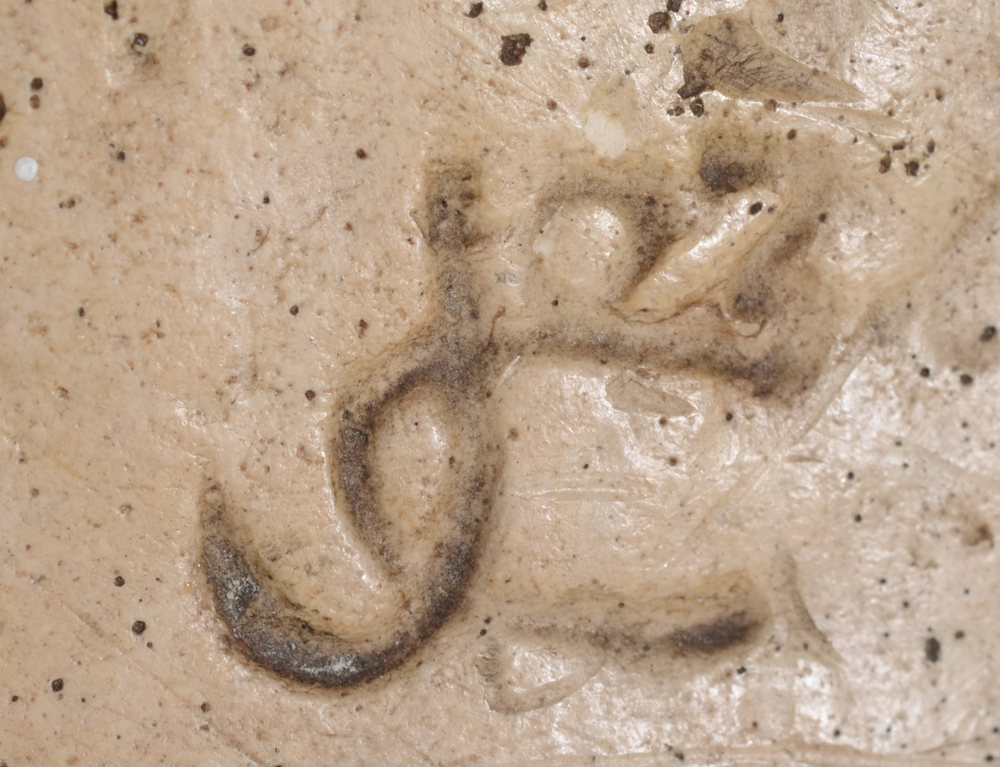 Jozef Cantré — Monogram signature of the artist on the sculpture