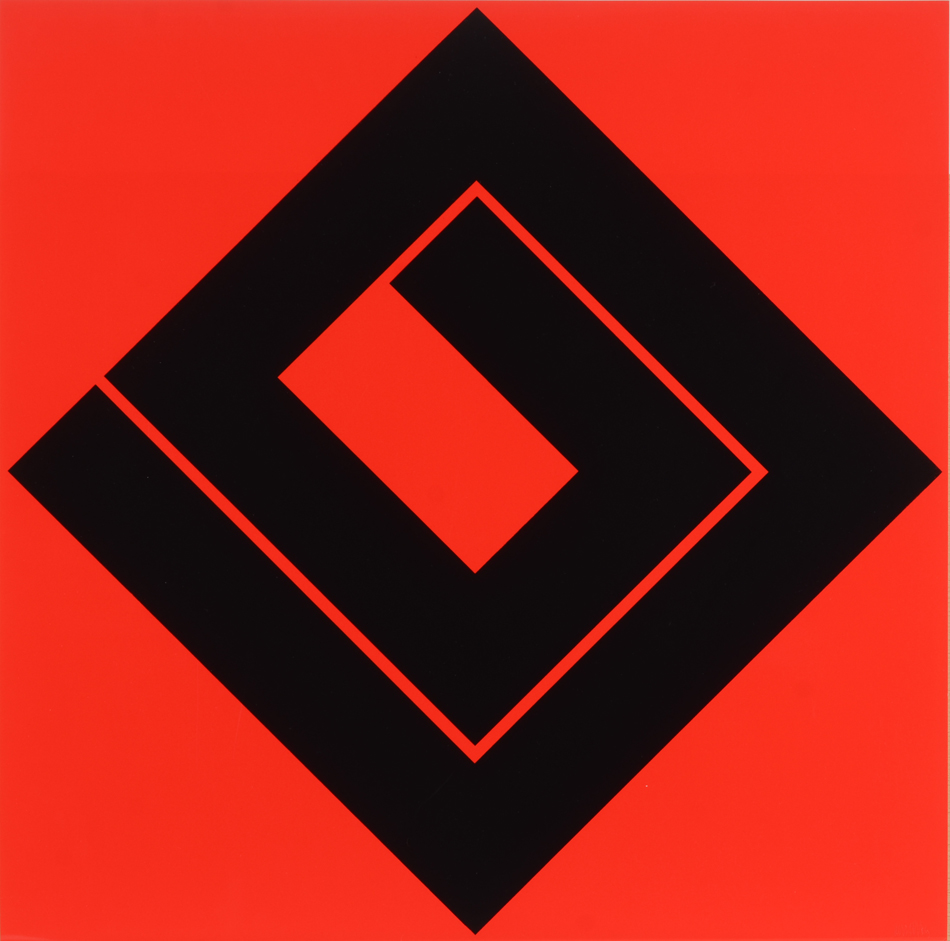 Mark Verstockt — Red screenprint, signed bottom right