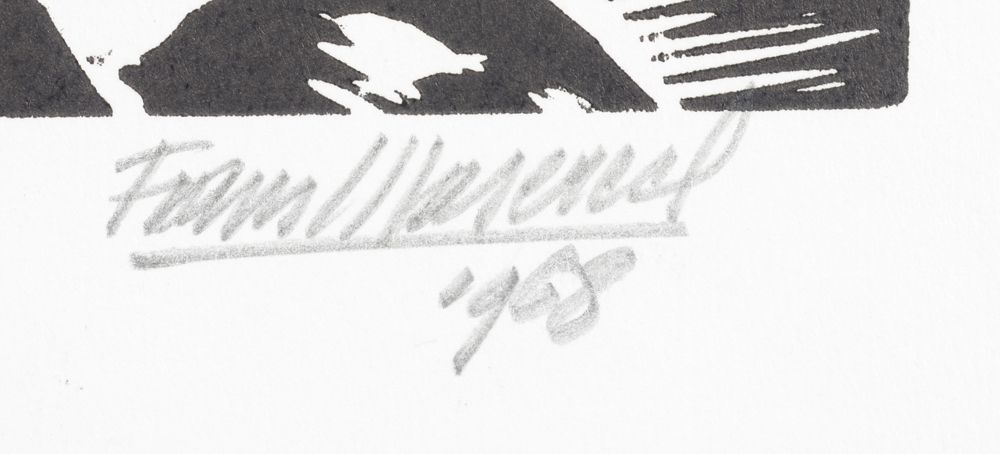 Frans Masereel — Signature and date in pencil by the artist bottom right