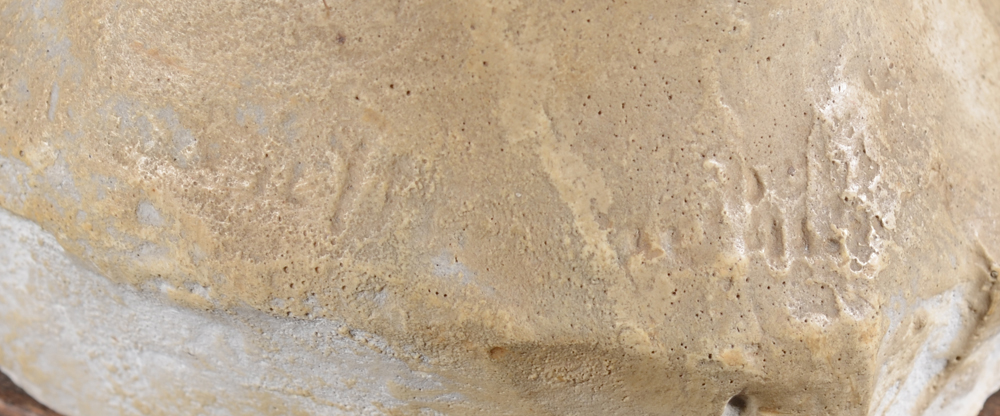 Madeleine Van Thorenburg — Indistinct signature at the back of the work