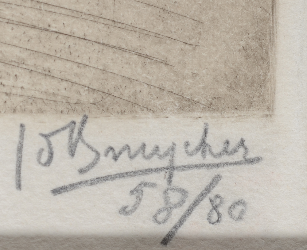 Jules De Bruycker — Signature of the artist and justification in pencil,bottom right