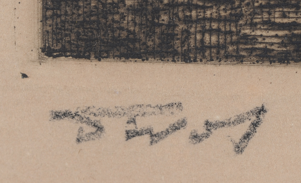 Jules De Bruycker — title in pencil, bottom left