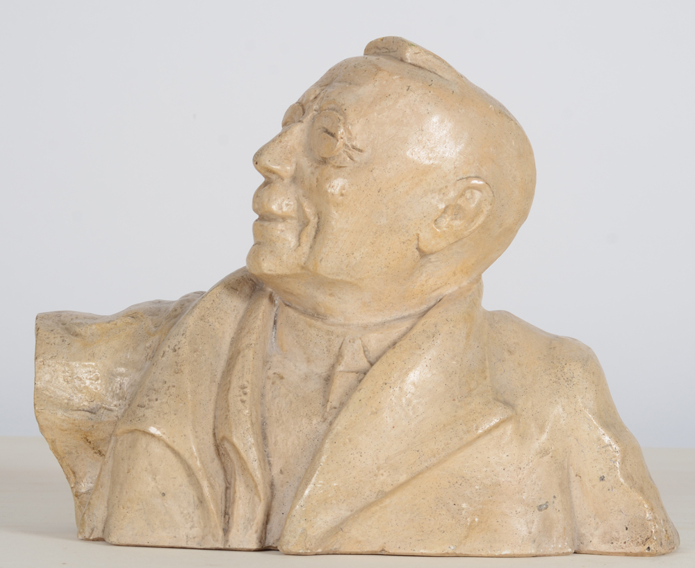 Jozef Cantré — Buste de Edouard Anseele, figure de proue du socialisme belge de l'entre-deux guerres.