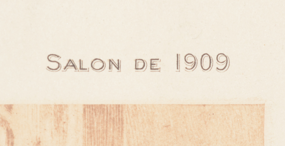 Armand Heins 'Le Gouter' Salon of 1909 — Painting of Lucien Simon was exhibited on the Salon of 1909 in Ghent.