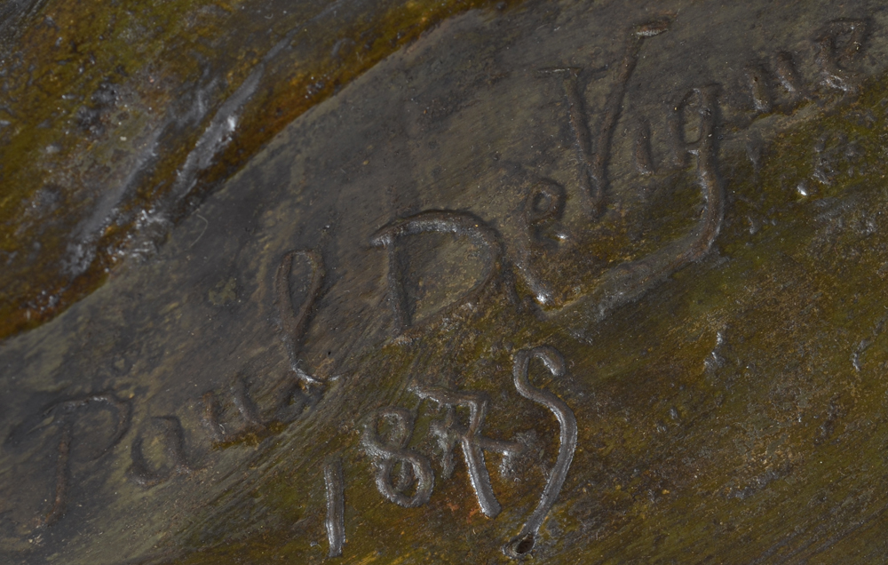 Paul De Vigne — Signature of the artist and date, bottom right
