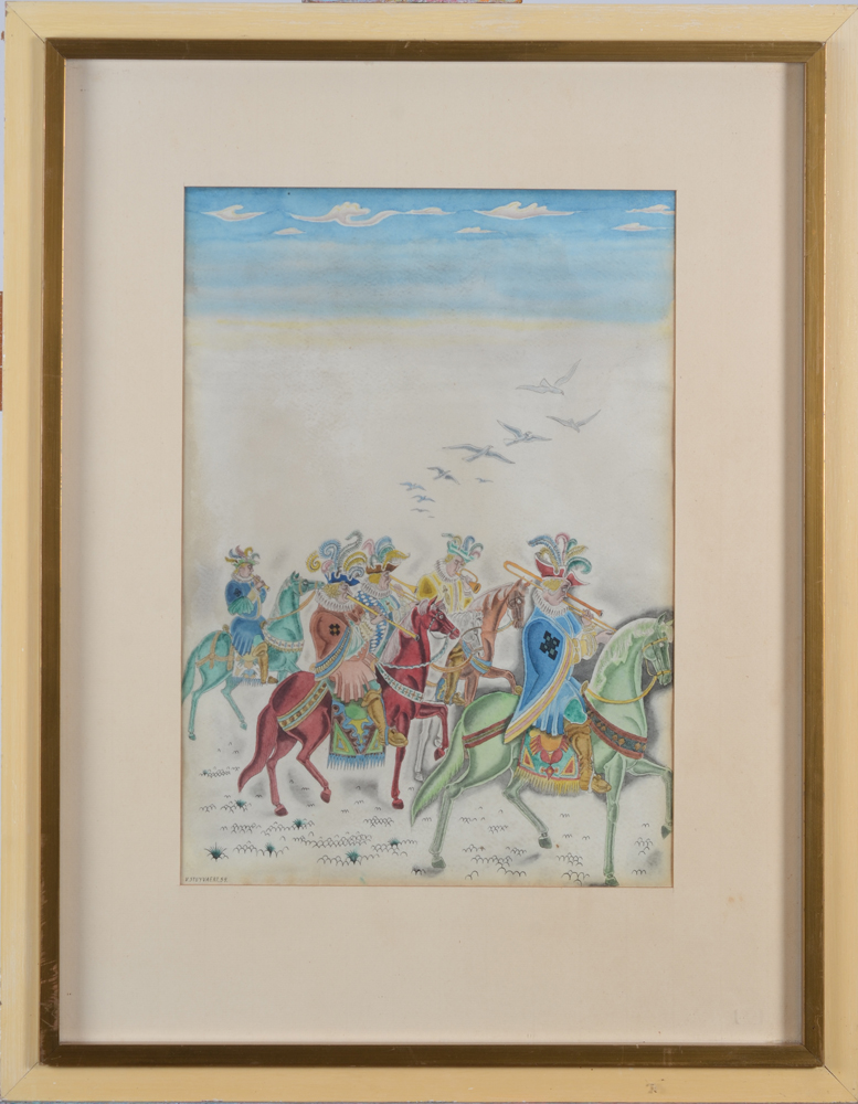Victor Stuyvaert — The watercolour in its frame