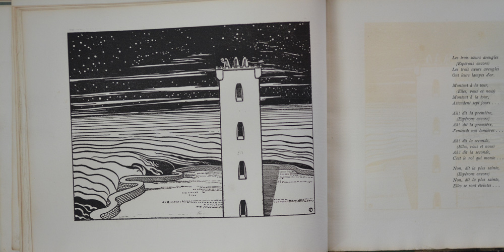 Maurice Maeterlinck and Charles Doudelet Douze Chansons 1896 — the famous illustration of the tower
