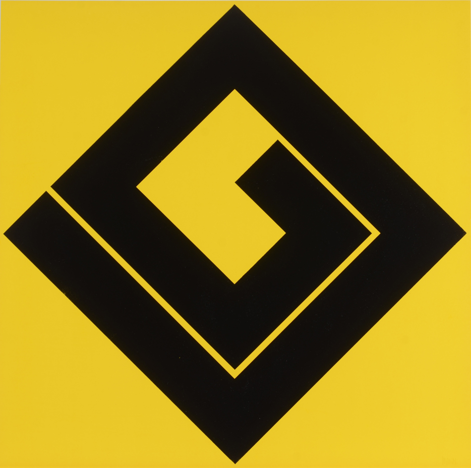 Mark Verstockt — Yellow screenprint, signed bottom right