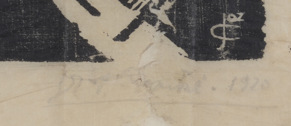 Jozef Cantré — Signature of the artist and date in pencil bottom right