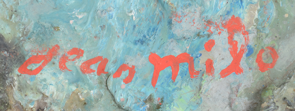 Jean Milo — Signature of the artist on the front
