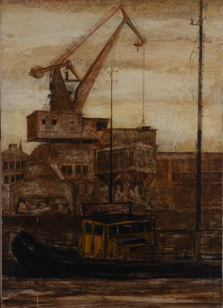 Toon (Antoon) Bogaert — Huile sur panneau, signée en bas à droite