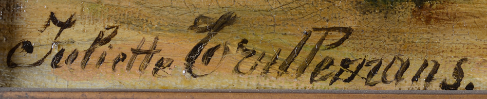 Juliette Trullemans-Wytsman — The artist' signature. Bottom left.