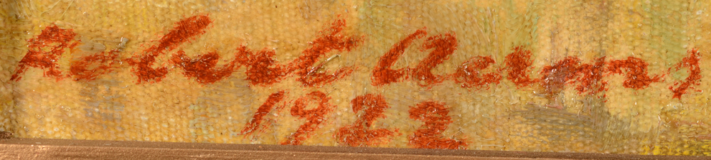 Robert Aerens — Signature of the artist and date, bottom left