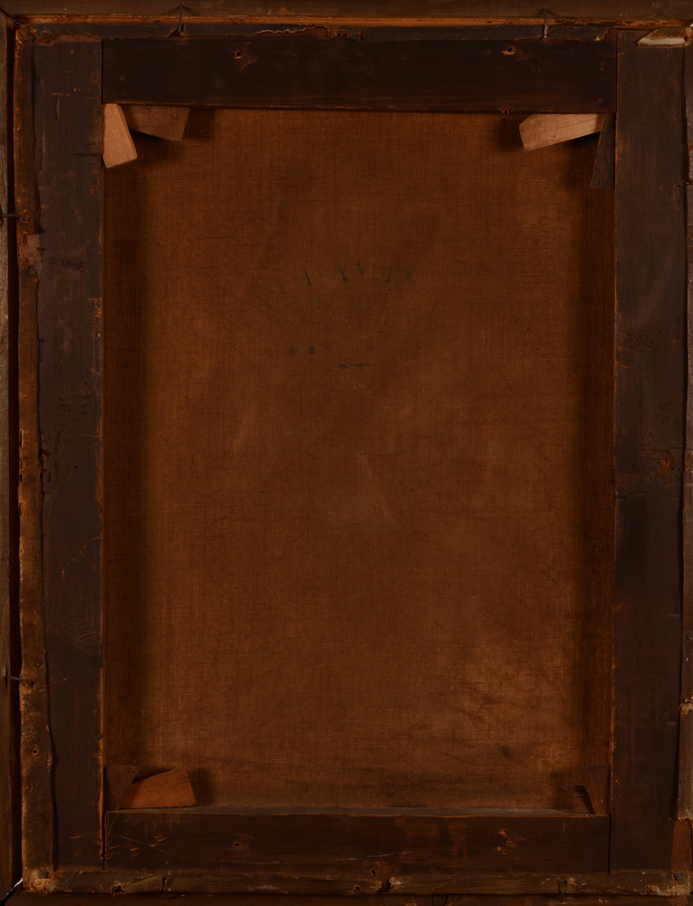 Luis Alvarez Catala, attributed to — Back of the canvas, stamp of the canvas maker not legible anymore