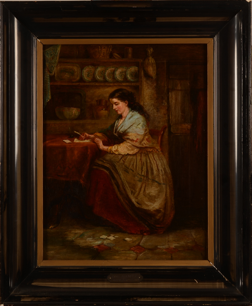 Luis Alvarez Catala, attributed to — The painting with its very worn (the original?) frame