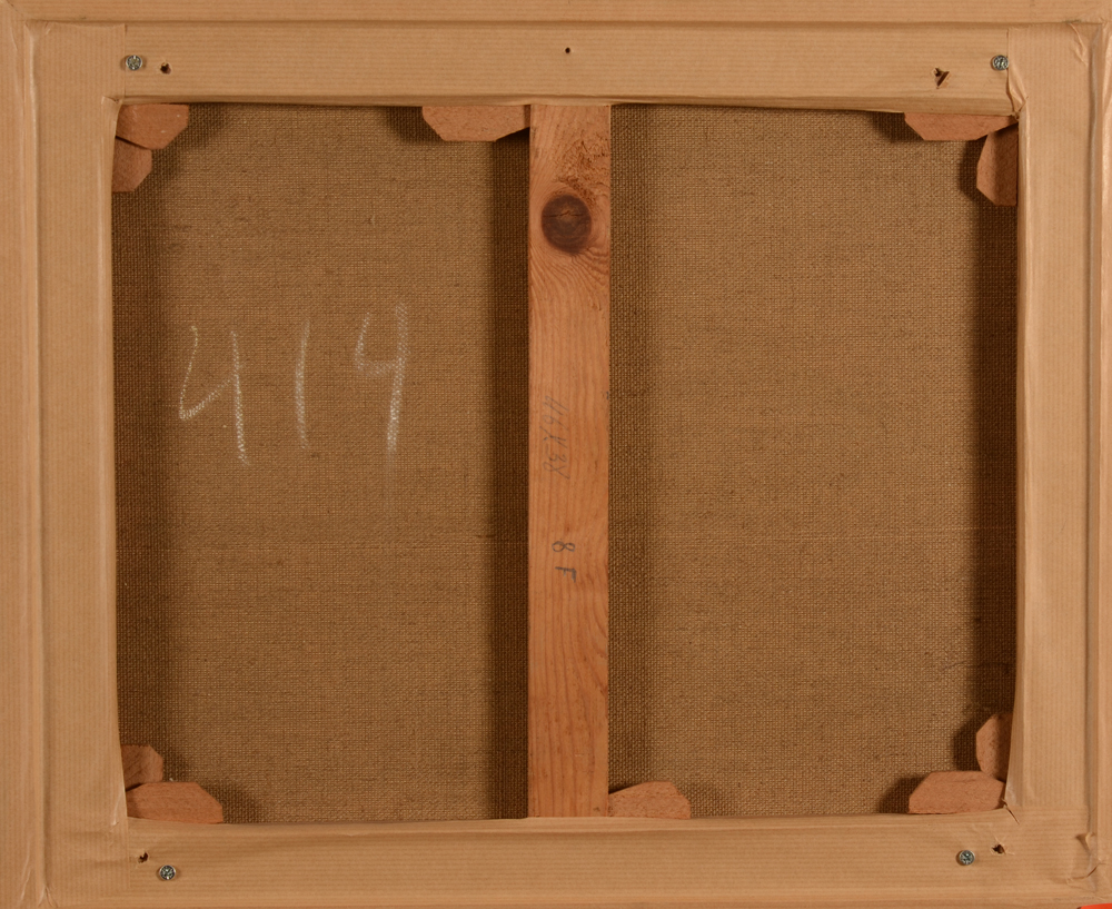 Willy Anthoons Abstraction — Back of the painting