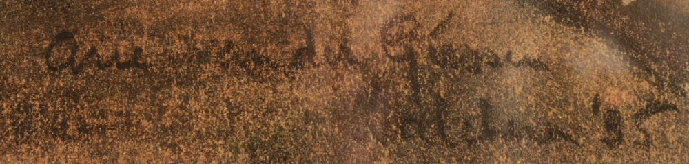Arie Van de Giessen — Signature of the artist, localisation and date bottom right