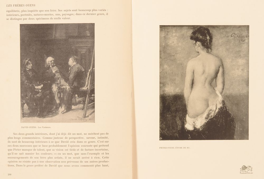 Art Flamand et Hollandais 1908 — Article on the Oyens brothers in French