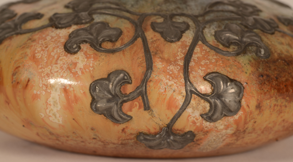 Edgard Aubry — <p>Detail of the small damage to one of the pewter stems</p>