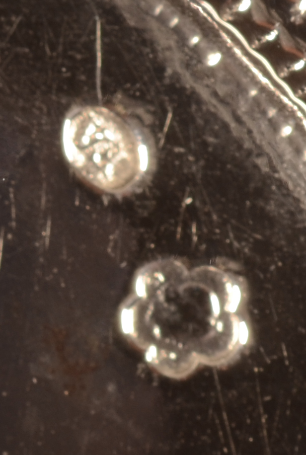 Viennese art nouveau silver dish — Unidentified makers mark and alloy mark for 800/1000, letter 'A' for Vienna