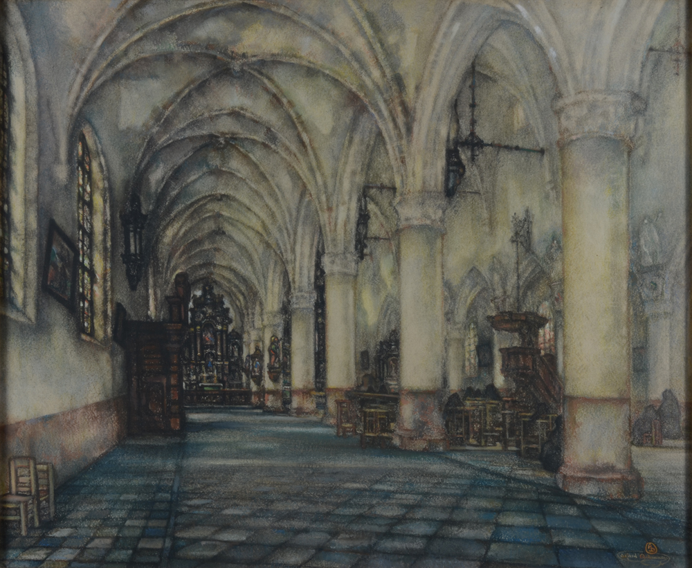 Alfred Delaunois — The watercolour without its frame