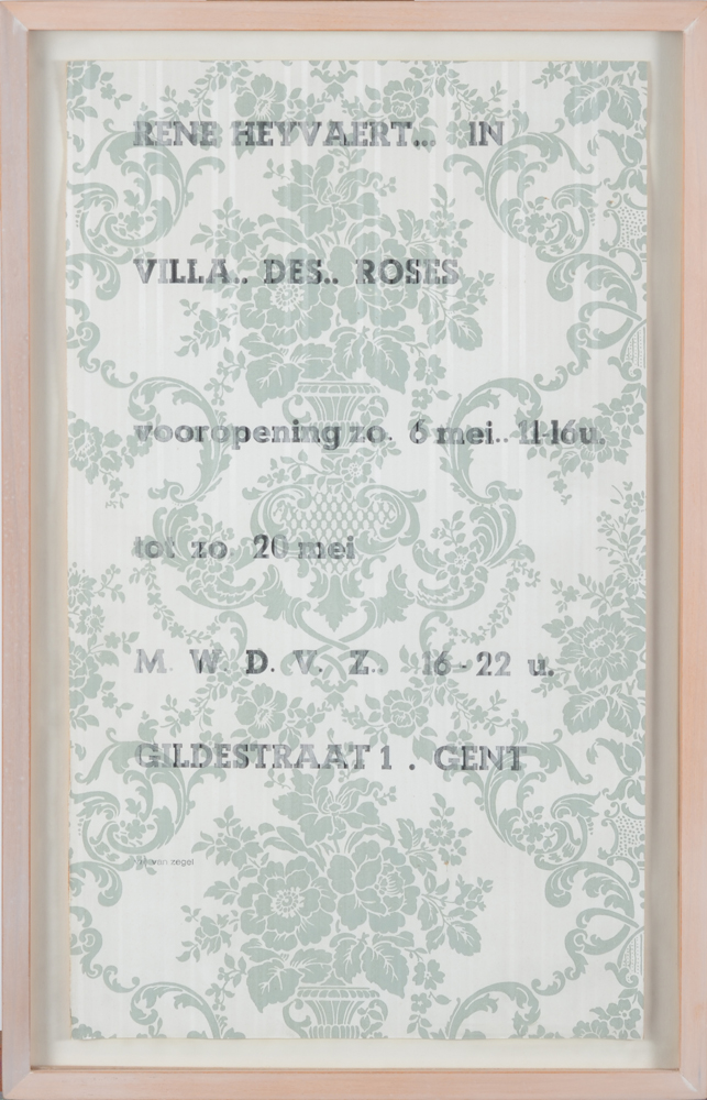 René Heyvaert — Rare affiche originale pour l'exposition de Heyvaert