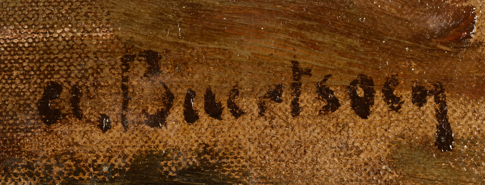 Albert Baertsoen — Signature of the artist, bottom right