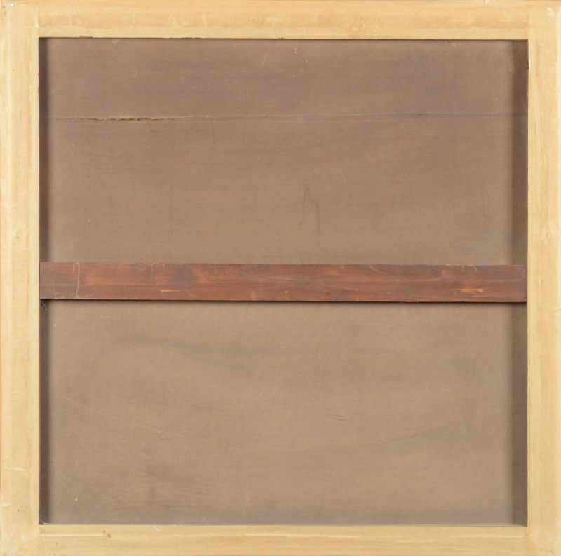 Albert Baertsoen — Back of the drawing, charcoal on paper laid down on canvas.