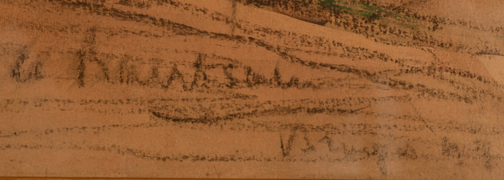 Albert Baertsoen Bruges 1897 — Signature of the artist, localisation and date, bottom right