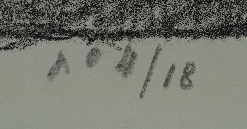 Albert Baertsoen — Justification of the artist in pencil 4/18, bottom left