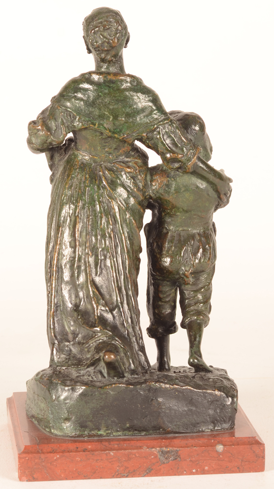 Constantino Barbella — Back of this schulpture, an ode to yought and joy