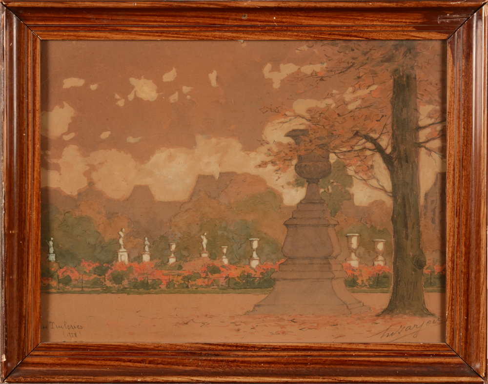 Henri Barjou  — The drawing in its worn frame
