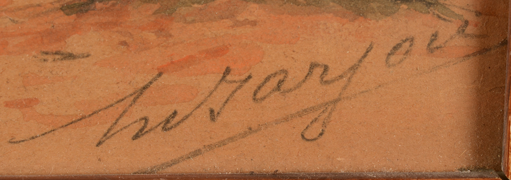 Henri Barjou  — Signature of the artist bottom right