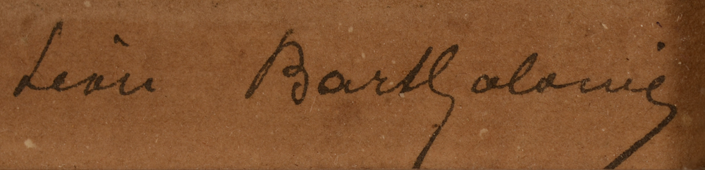 Léon Bartholomé — Signature of the artist in ink, bottom right
