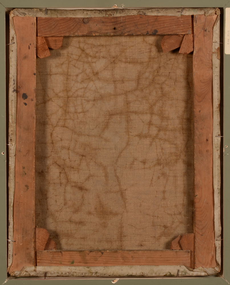 Alfred Bastien — Back of the painting