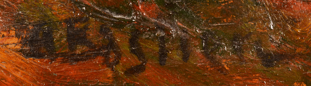 Alfred Bastien — Signature of the artist, bottom right.