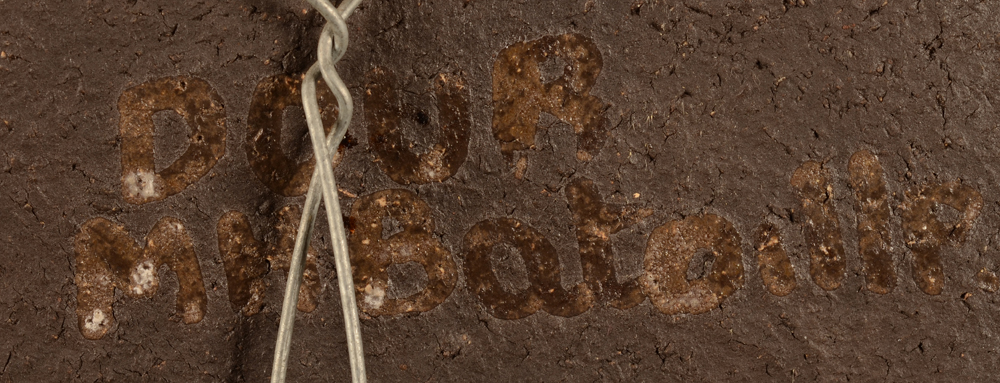 Marie-Henriette Bataille  — Signature of the artist at the back and localised 'Dour'